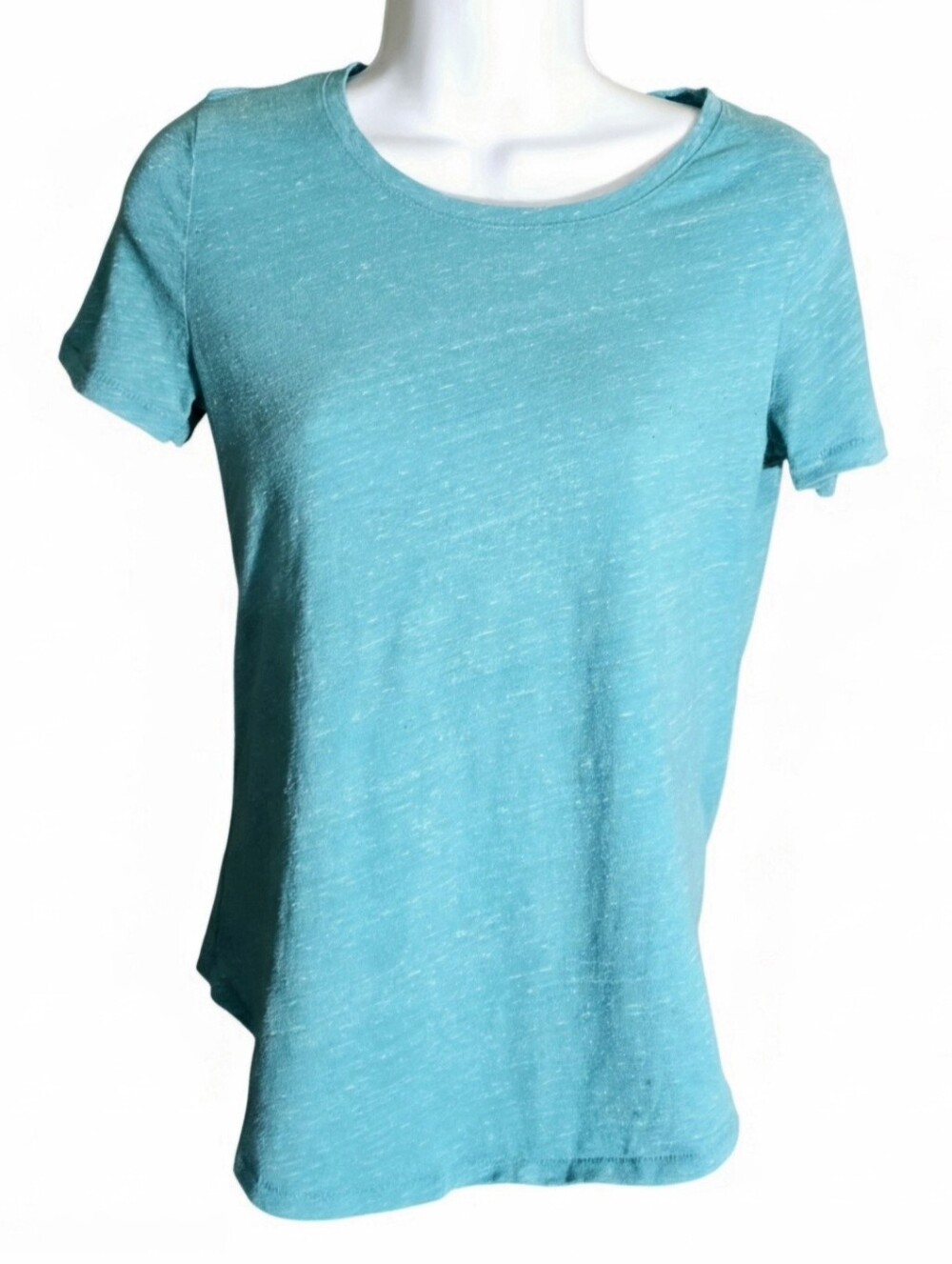 Sonoma The Everyday Tee Heather Turquoise Teal Crewneck Top Extra Small XS